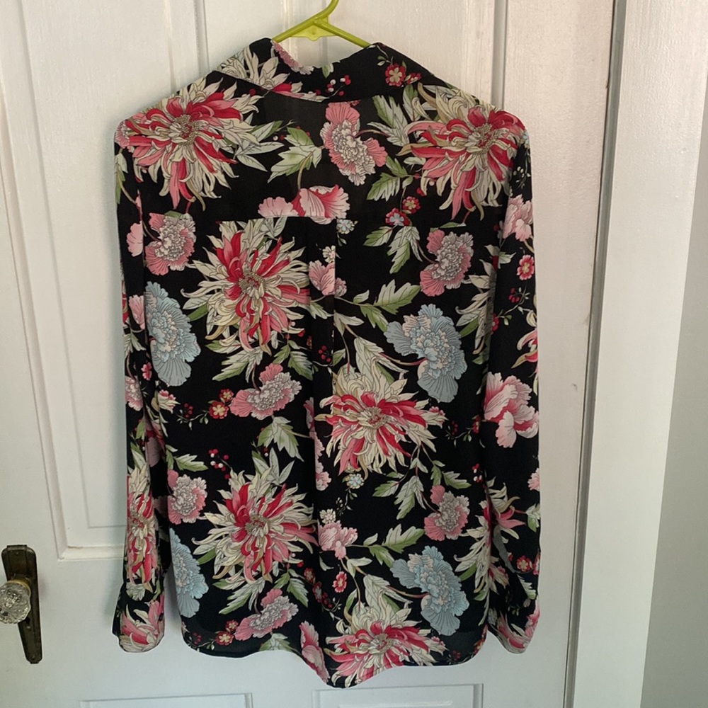 Express Floral Slim-Fit Portofino Shirt - Picture 3 of 5